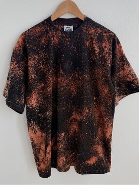 Black Bleached Tee ✨